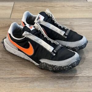 Nike Waffle Racer Crater CT1983-101 Black/Hyper Crimson Women’s 8.5 Sneakers